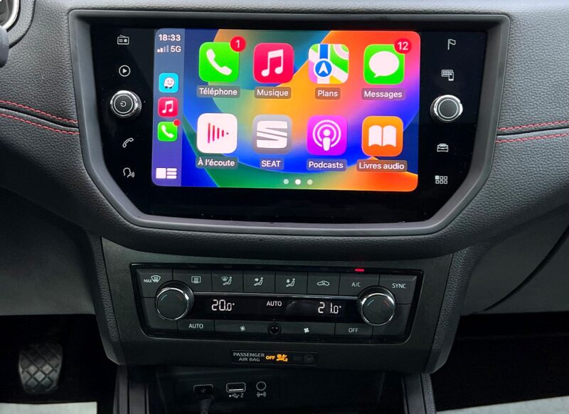 SEAT IBIZA V 5 FR SPORT 1.0 TSI 115 1ERE MAIN / TOIT OUVRANT ACC KEYLESS APPLE CARPLAY Garantie1an