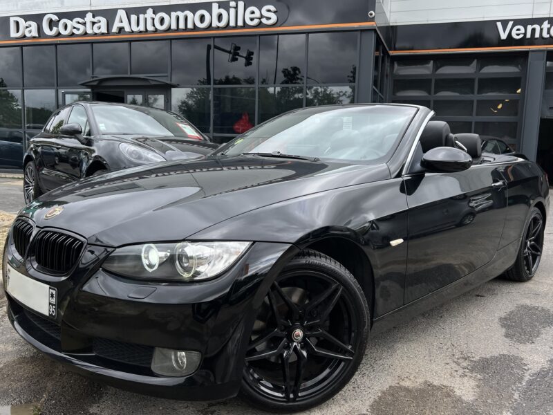 BMW SERIE 3 E93 CABRIOLET 320i 2.0 170 Cv CUIR GPS ANDROID FULL BLACK - Garantie1an