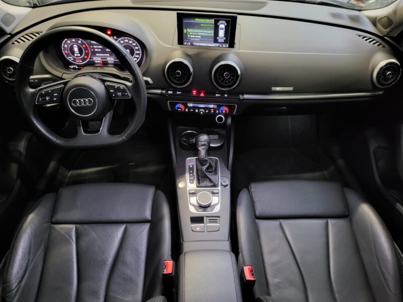 AUDI A3 Sportback 2017 2.0 TFSI Quattro 190cv  /CARPLAY+VIRTUAL COCKPIT+CAMERA+VOLANT MEPLA