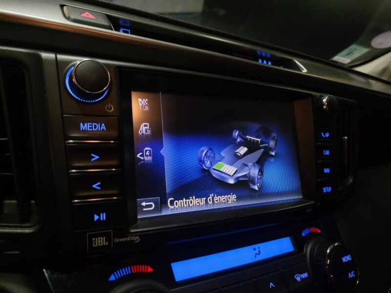 TOYOTA RAV4 Hybrid 2.5 VVT-i 155cv 2WD Lounge CVT // SIEGES CHAUFFANTS/CAMERA/ALERTE FRANCHISSEMENT 
