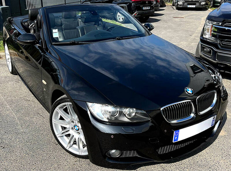 BMW SERIE 3 E93 CABRIOLET 330D 3.0. 6 CYLINDRES 231 PACK M SPORT / CUIR GPS BLUETOOTH - Garantie1an
