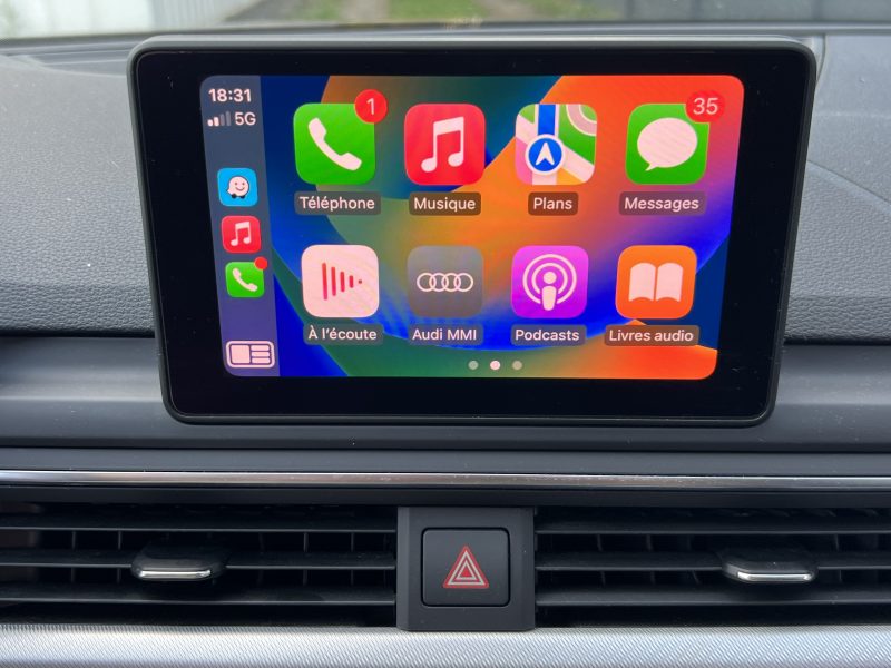 AUDI A5 II SPORTBACK 2.0 TFSI 190 BVA S-TRONIC 7 / APPLE CARPLAY FULL BLACK - Garantie 6 Mois