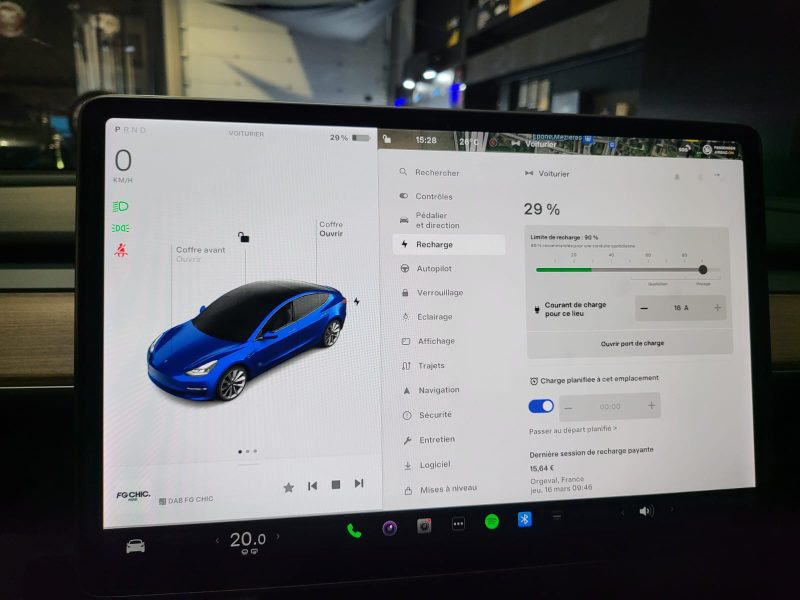 TESLA MODEL 3 DUALMOTOR LONG RANGE 350cv // VOLANT CHAUFFANT/SIEGES CHAUFFANT/AUTO PILOT