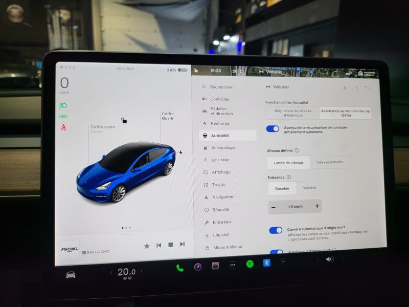 TESLA MODEL 3 DUALMOTOR LONG RANGE 350cv // VOLANT CHAUFFANT/SIEGES CHAUFFANT/AUTO PILOT
