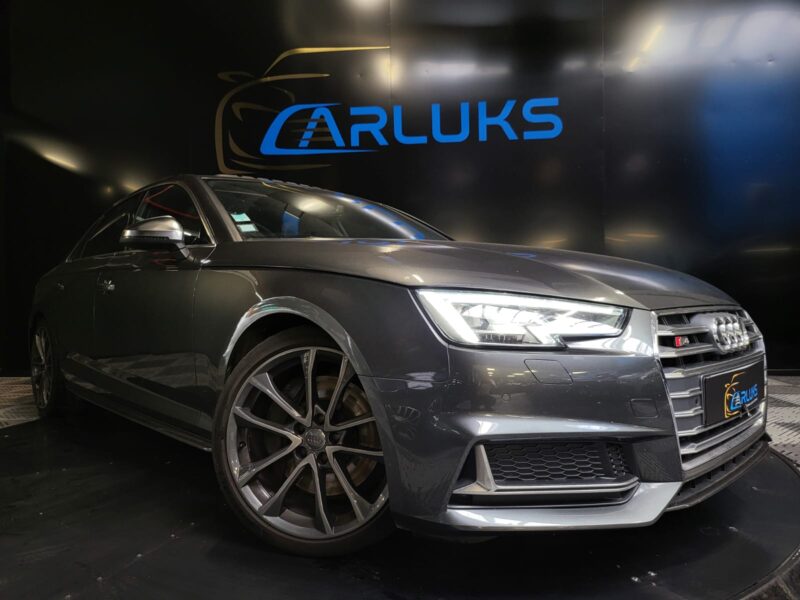 AUDI A4 B9 S4 quattro V6 TFSI 354 cv / CARPLAY / TOIT OUVRANT / SEMI CUIR MASSANT CHAUFANT