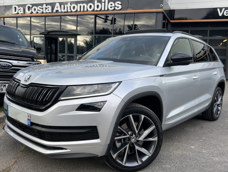 SKODA KODIAQ SPORTLINE 2.0 TDI 190 4x4 DSG7 - 57 600 Kms ATTELAGE TOIT OUVRANT CARPLAY - Garantie1an