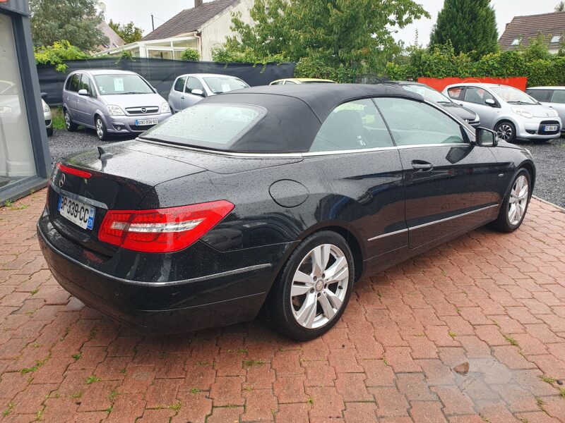 MERCEDES CLASSE E CABRIOLET 2011