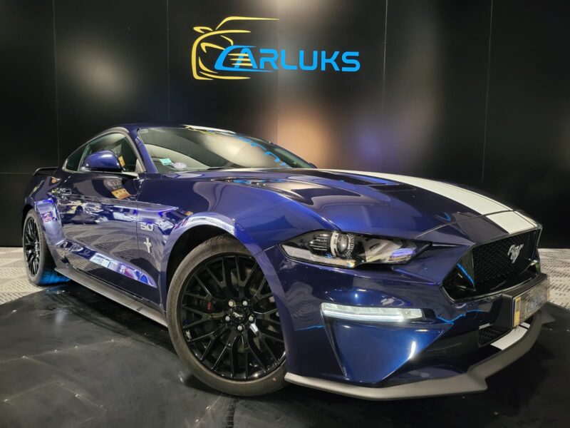 FORD MUSTANG GT Coupé 5.0 V8 450cv BVA // SIEGES CLIMATISE/APPLE CARPLAY/BECQUET/PACK CARBONE