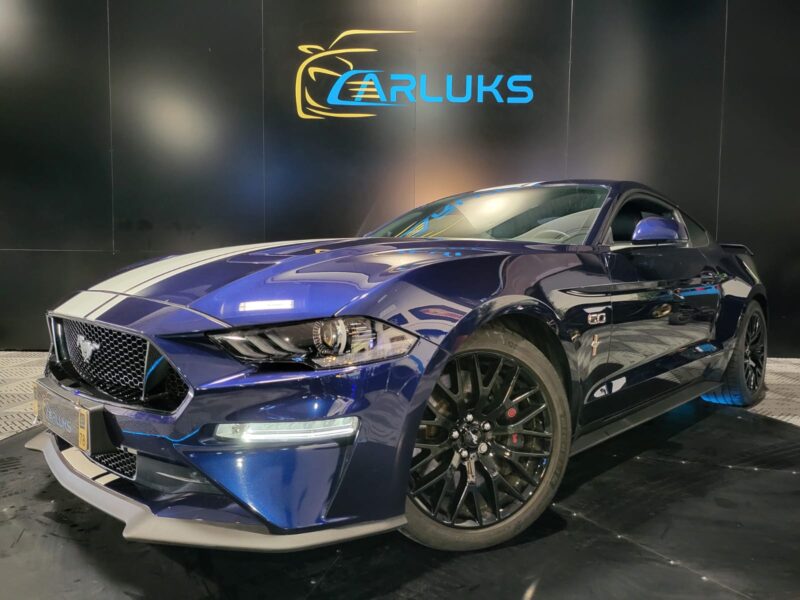 FORD MUSTANG GT Coupé 5.0 V8 450cv BVA // SIEGES CLIMATISE/APPLE CARPLAY/BECQUET/PACK CARBONE