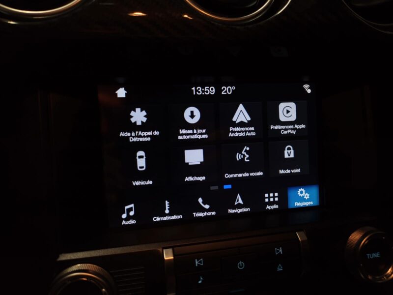 FORD MUSTANG GT Coupé 5.0 V8 450cv BVA // SIEGES CLIMATISE/APPLE CARPLAY/BECQUET/PACK CARBONE