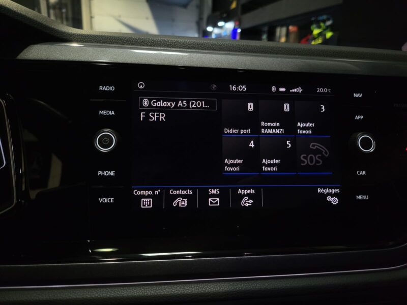 VOLKSWAGEN POLO VI 1.0 TSI 115cv Carat Exclusive DSG7 1ère Main // APPLE CARPLAY/CAMERA DE RECUL/SIE