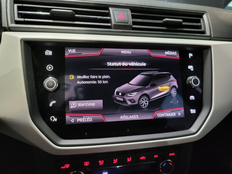SEAT ARONA 1.6 TDI 95cv Xcellence DSG7 1ère Main // APPLE CARPLAY/ANDROID AUTO/CAMERA DE RECUL