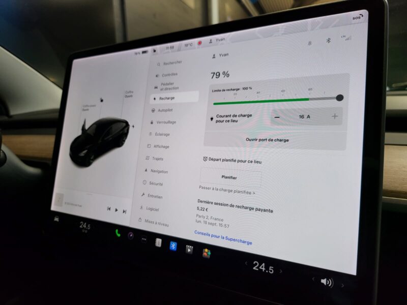 TESLA MODEL 3 EV STANDARD PLUS 275 cv 1 er MAIN / TOIT / PANO /POMPE A CHALEUR