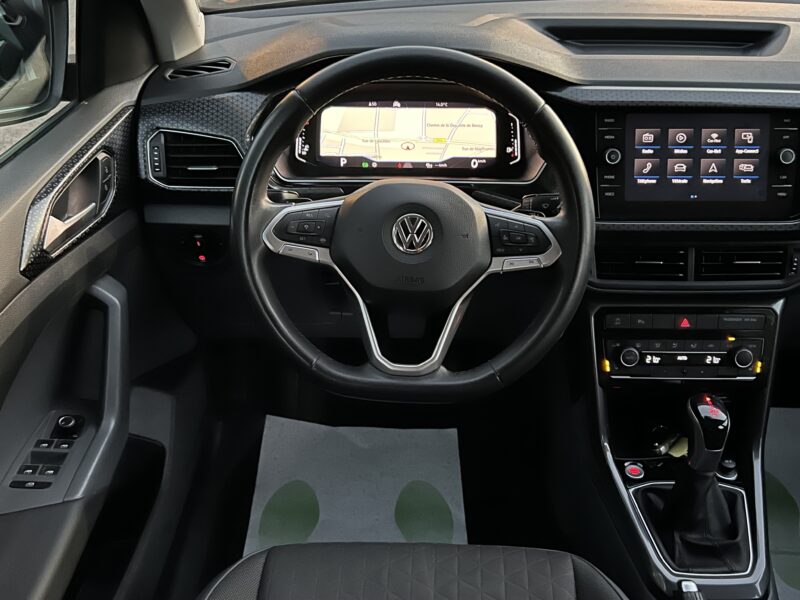 VOLKSWAGEN T-CROSS CARAT 1.0 TSI 116 1ERE MAIN / DSG7 CARPLAY & ANDROID CAMERA KEYLESS - Garantie1an