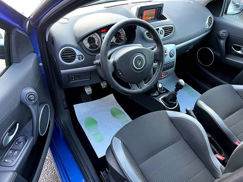 RENAULT CLIO III PHASE 2 GT 1.6 128 Cv 1ERE MAIN / ORIGINE FRANCE GPS TOMTOM 5 PORTES - Garantie 1an