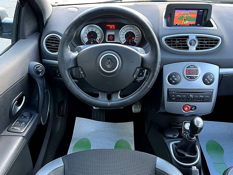RENAULT CLIO III PHASE 2 GT 1.6 128 Cv 1ERE MAIN / ORIGINE FRANCE GPS TOMTOM 5 PORTES - Garantie 1an