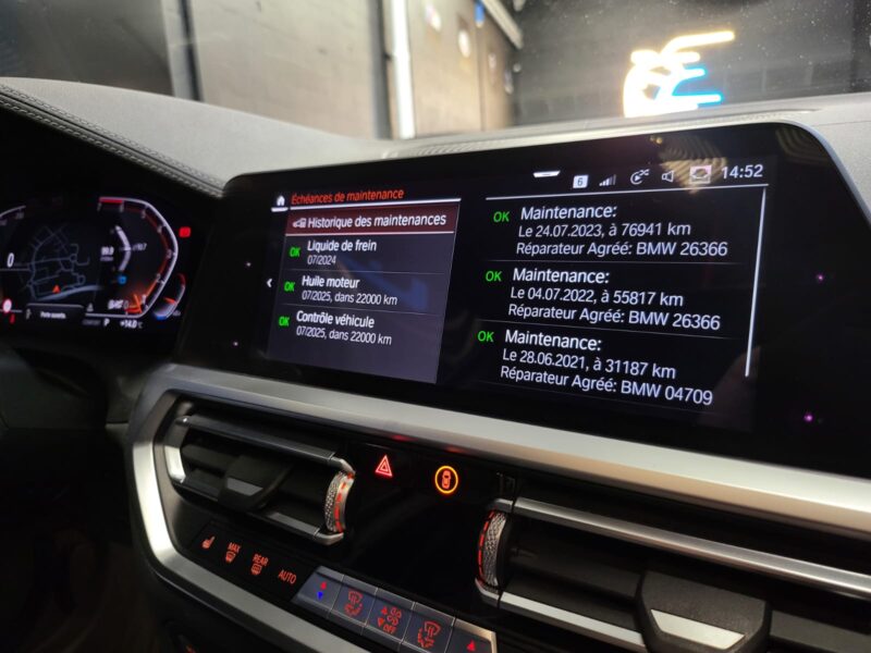 BMW 330i G20 258cv XDRIVE M SPORT / CAMERA 360 / TOIT OUVRANT / VOLANT CHAUFFANT 