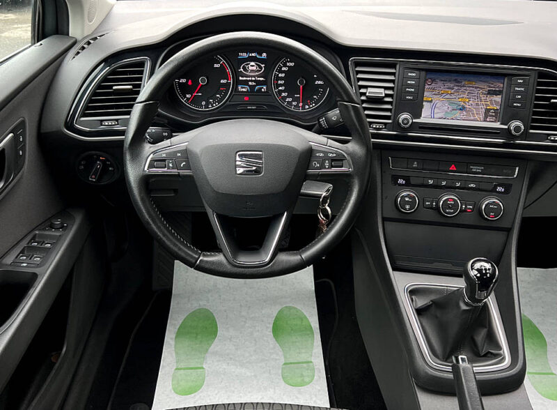 SEAT LEON III 1.6 TDI 105 START & STOP / GPS BLUETOOTH REGULATEUR FEUX LEDS - GARANTIE 1 AN