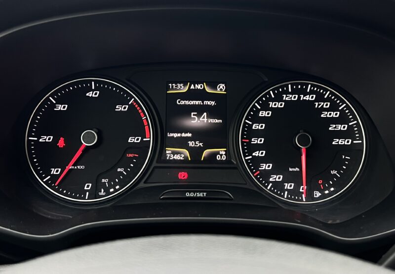 SEAT LEON III 1.6 TDI 105 START & STOP / GPS BLUETOOTH REGULATEUR FEUX LEDS - GARANTIE 1 AN