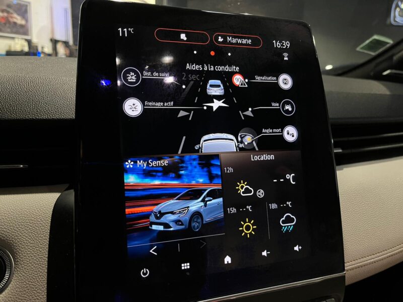 RENAULT CLIO V 1.3 TCe 130cv Initiale Paris EDC // CAMERA DE RECUL/ PALETTES AU VOLANT/VOLANT CHAUFF