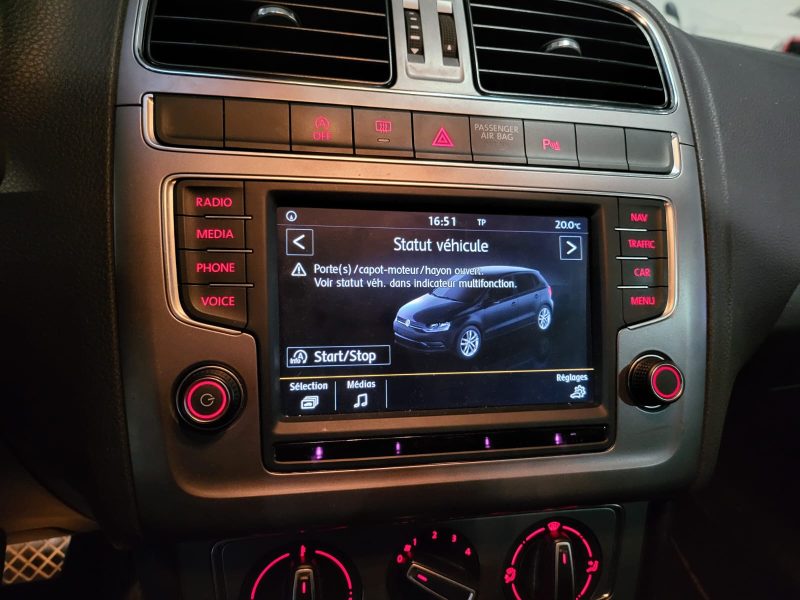 VOLKSWAGEN POLO V 1.2 TSI 90cv Lounge DSG7 1ère Main / RADAR-AV-AR/GPS/BLUETOOTH