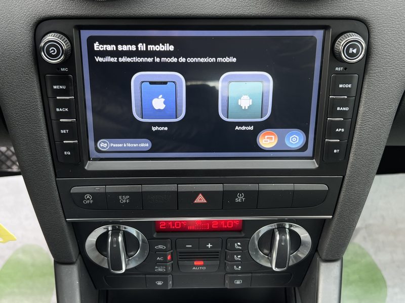 AUDI A3 II PHASE 2 SPORTBACK 1.6 TDI 105 Cv BOITE AUTOMATIQUE / 78 300 Kms - GARANTIE 1 AN