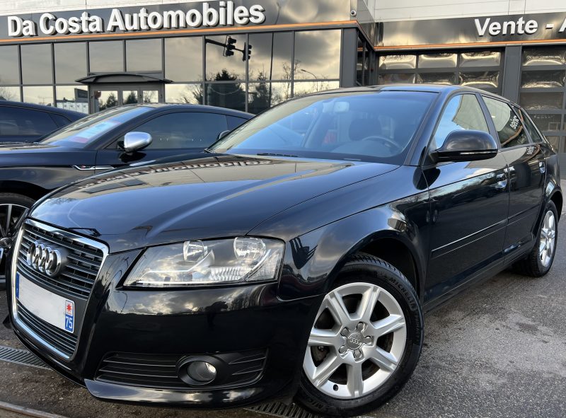 AUDI A3 II PHASE 2 SPORTBACK 1.6 TDI 105 Cv BOITE AUTOMATIQUE / 78 300 Kms - GARANTIE 1 AN
