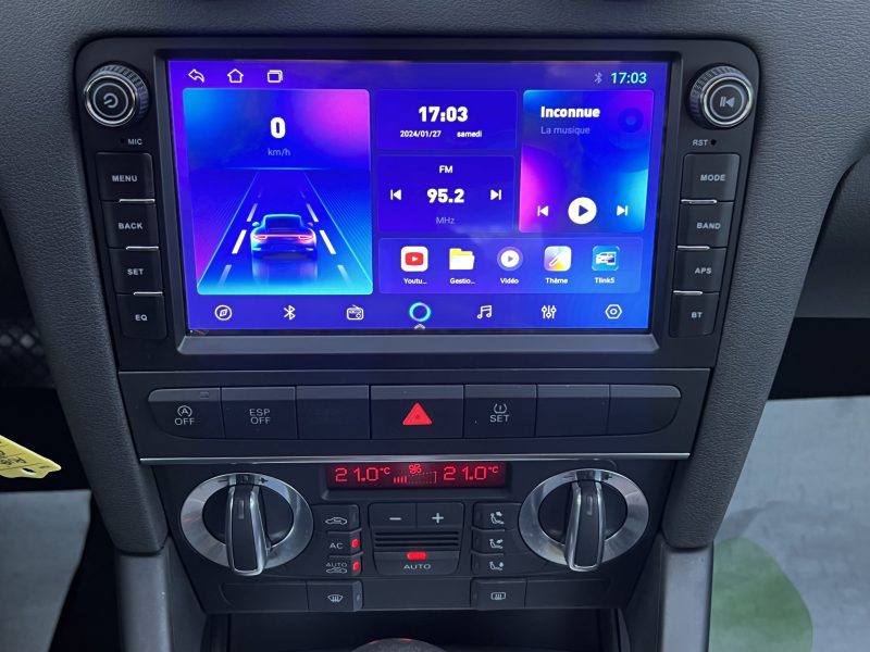 AUDI A3 II PHASE 2 SPORTBACK 1.6 TDI 105 Cv BOITE AUTOMATIQUE / 78 300 Kms - GARANTIE 1 AN