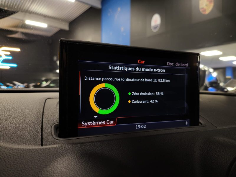 AUDI A3 SPORTBACK 1.4 TFSI E-TRON 204 cv BANG & OLUFSEN / KEYLESS / CAMERA / SUIVI COMPLET AUDI