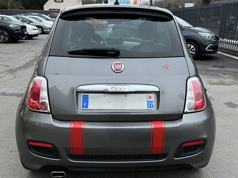 FIAT 500 S PACK SPORT 1.2 69 Cv TOIT PANORAMIQUE INTERIEUR SEMI CUIR CRIT AIR 1 - GARANTIE 1 AN
