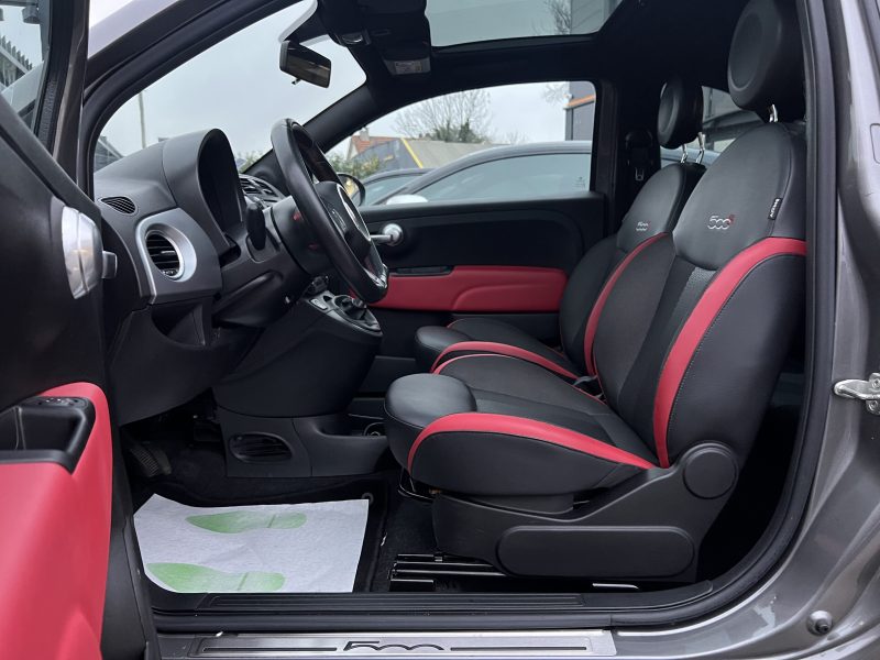 FIAT 500 S PACK SPORT 1.2 69 Cv TOIT PANORAMIQUE INTERIEUR SEMI CUIR CRIT AIR 1 - GARANTIE 1 AN