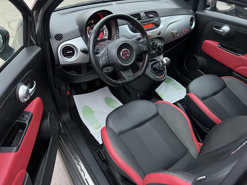 FIAT 500 S PACK SPORT 1.2 69 Cv TOIT PANORAMIQUE INTERIEUR SEMI CUIR CRIT AIR 1 - GARANTIE 1 AN