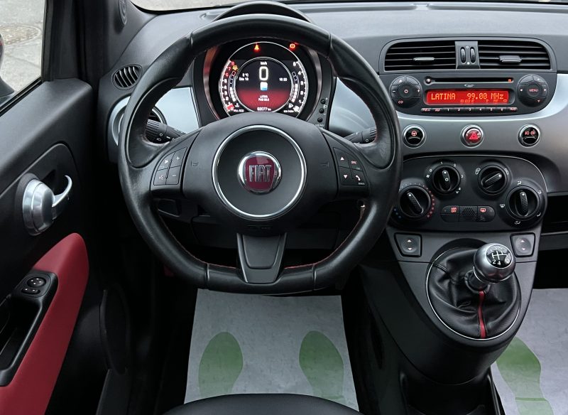 FIAT 500 S PACK SPORT 1.2 69 Cv TOIT PANORAMIQUE INTERIEUR SEMI CUIR CRIT AIR 1 - GARANTIE 1 AN