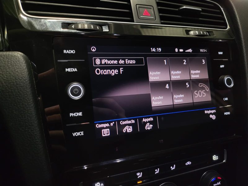 VOLKSWAGEN GOLF VII CARAT 1.4 TSI 125cv PACK R-line EXTERIEUR / ENTRETIEN A JOUR / CARPLAY