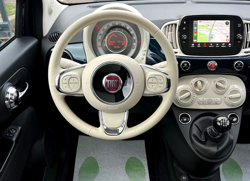 FIAT 500 II PHASE 2 LOUNGE 1.0 HYBRID 70 Cv GRAND ECRAN / APPLE & ANDROID TOIT PANO - GARANTIE 1 AN