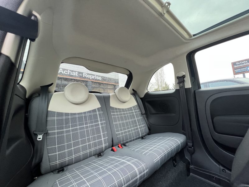 FIAT 500 II PHASE 2 LOUNGE 1.0 HYBRID 70 Cv GRAND ECRAN / APPLE & ANDROID TOIT PANO - GARANTIE 1 AN