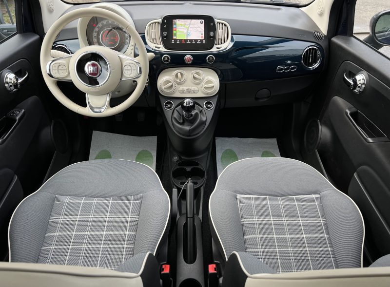 FIAT 500 II PHASE 2 LOUNGE 1.0 HYBRID 70 Cv GRAND ECRAN / APPLE & ANDROID TOIT PANO - GARANTIE 1 AN