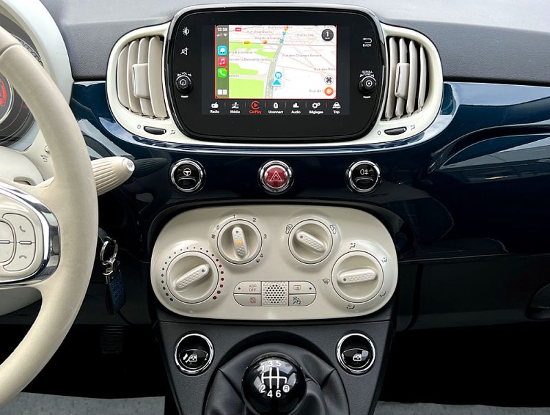FIAT 500 II PHASE 2 LOUNGE 1.0 HYBRID 70 Cv GRAND ECRAN / APPLE & ANDROID TOIT PANO - GARANTIE 1 AN