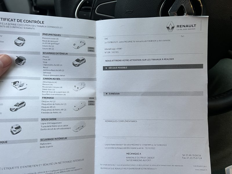 RENAULT MEGANE IV 3/5 portes 2018