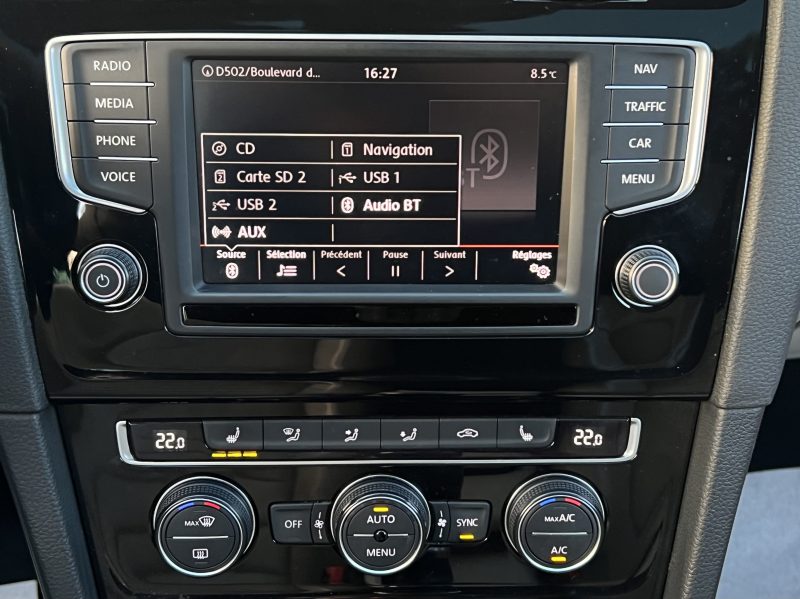 VOLKSWAGEN GOLF 7 VII CARAT 1.4 TSI 125 Cv 1ERE MAIN TOIT OUVRANT CUIR GPS 5 PORTES - GARANTIE 1 AN