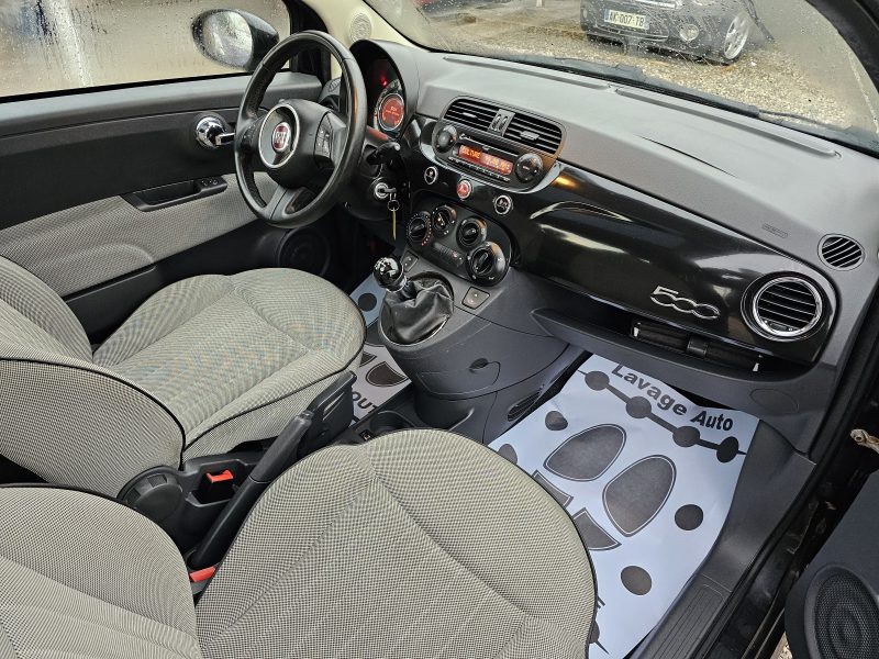 FIAT 500 LOUNGE 1.2 16V 70 CH CLIM TOIT PANORAMIQUE 