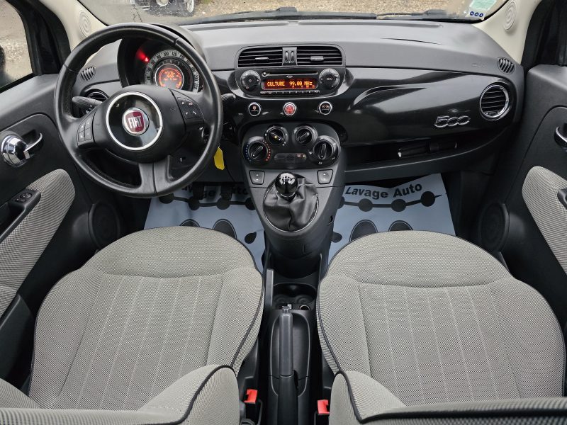 FIAT 500 LOUNGE 1.2 16V 70 CH CLIM TOIT PANORAMIQUE 