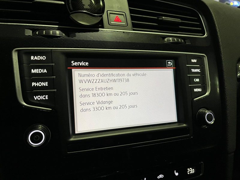 VOLKSWAGEN GOLF 2.0 TFSI 230 CV DSG6 PERF ANGLES MORT / CAMERA / CARPLAY / CLAPET D'ECHAPPEMENT