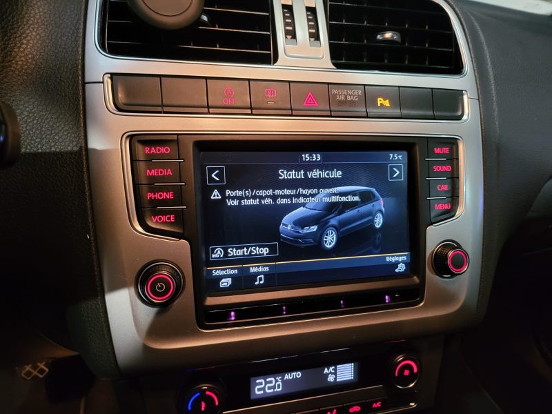 VOLKSWAGEN POLO V 1.2 TSI 110cv R-line BVM6 // APPLE CARPLAY/ANDROID AUTO/RADAR-AV-AR