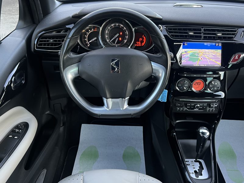 CITROEN DS3 SPORT CHIC 1.6 VTI 120 Cv BOITE AUTO CUIR GPS BLUETOOTH / CRIT AIR 1 - GARANTIE 1 AN
