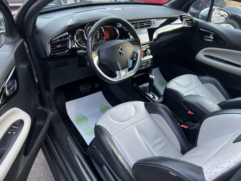 CITROEN DS3 SPORT CHIC 1.6 VTI 120 Cv BOITE AUTO CUIR GPS BLUETOOTH / CRIT AIR 1 - GARANTIE 1 AN