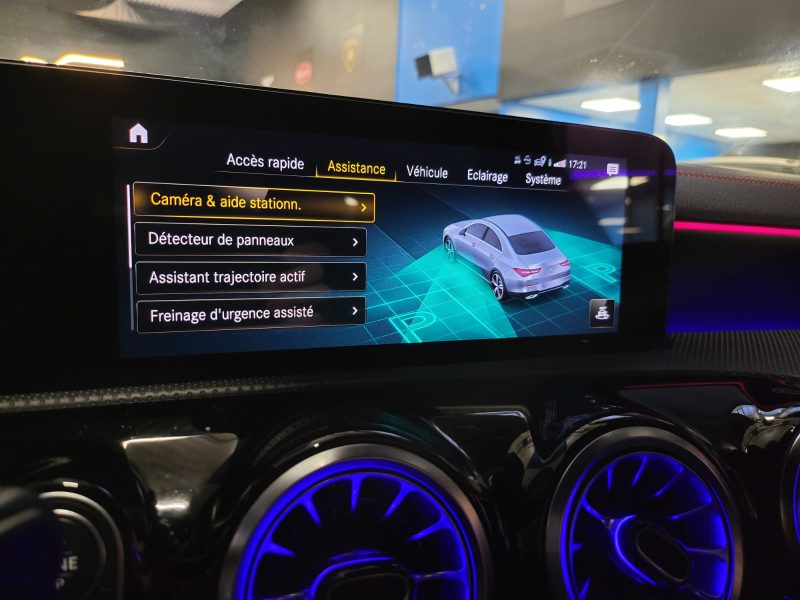 MERCEDES CLA 250 E AMG LINE 8G-DCT APPLE CARPLAY / SIEGE ELECTRIQUE A MEMOIRE / ECLAIRAGE D'AMBIANCE