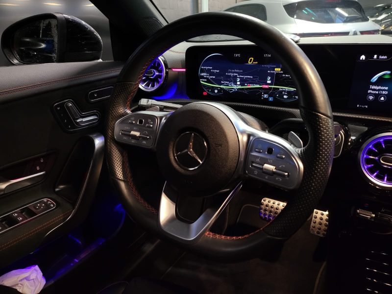 MERCEDES CLA 250 E AMG LINE 8G-DCT APPLE CARPLAY / SIEGE ELECTRIQUE A MEMOIRE / ECLAIRAGE D'AMBIANCE