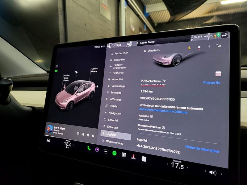 TESLA MODEL Y EV PERFORMANCE TRACTION INTEGRAL 534cv DUAL MOTOR CUIR BLANC / SIEGES CHAUFFANTS