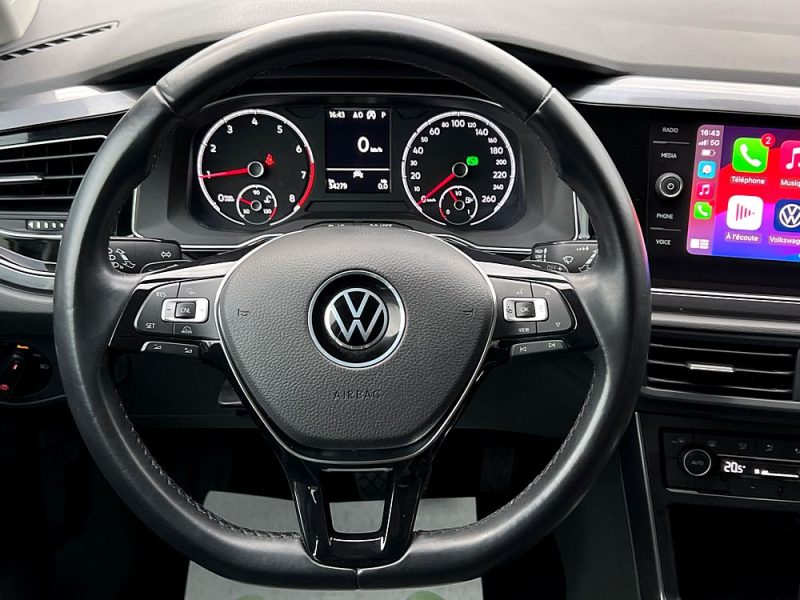 VOLKSWAGEN POLO 6 VI R-LINE 1.0 TSI 110 Cv BOITE AUTO CAMERA GPS CARPLAY & ANDROID - GARANTIE 6 MOIS